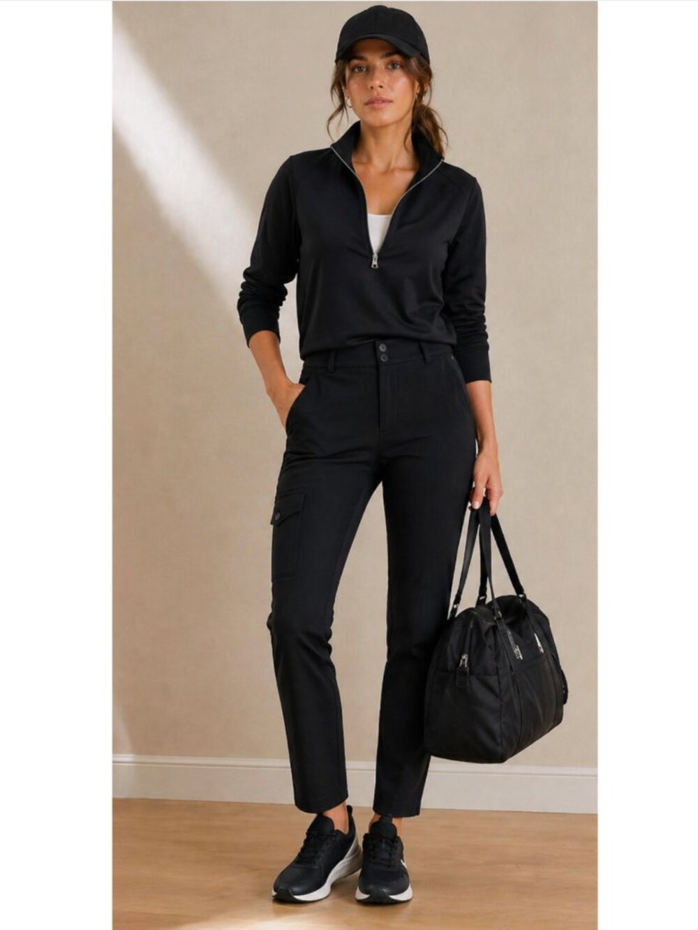NWT L-RL Lauren Active Ralph Lauren Pants Size 10 Straight Leg Cargo Athleisure